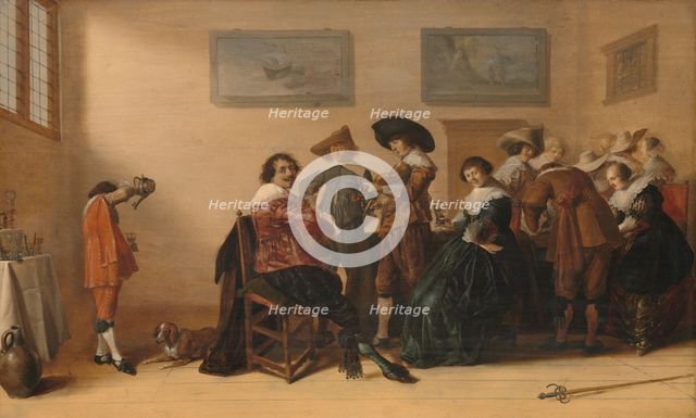 Merry Company in a Room, 1633. Creator: Anthonie Palamedesz.