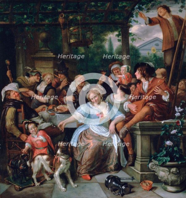 'Merry Company on a Terrace', c1673-1675. Artist: Jan Steen