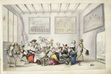 Merry company surprised by death, 1660