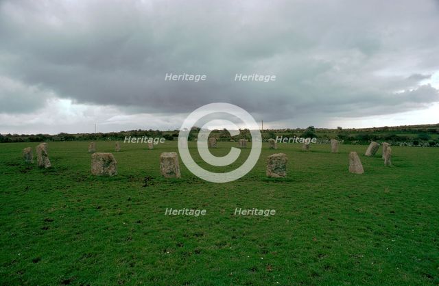 Merry Maidens stone circle.