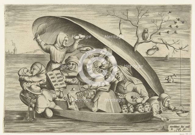 Merrymakers in a Mussel at Sea, 1562.