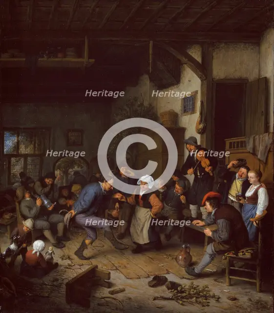 Merrymakers in an Inn, 1674. Creator: Adriaen van Ostade.