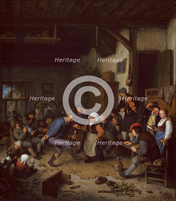 Merrymakers in an Inn, 1674. Creator: Adriaen van Ostade.