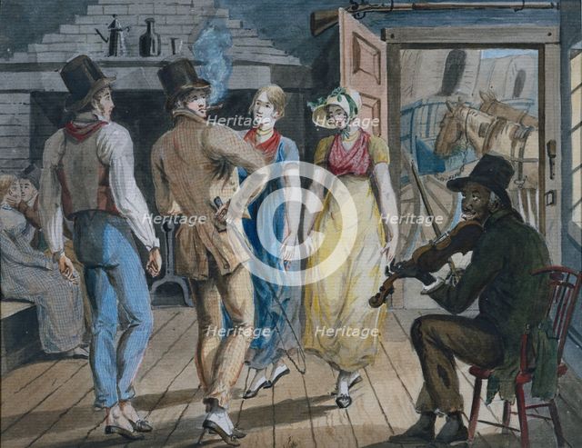 Merrymaking at a Wayside Inn, 1811-ca. 1813. Creator: Attributed to John Lewis Krimmel (1786-1821).