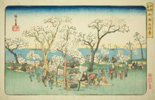Merrymaking at Goten Hill (Gotenyama yukyo), from the series "Famous Places in Edo..., c1832/34. Creator: Ando Hiroshige