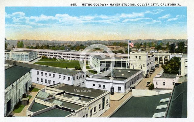 Merto-Goldwyn Mayer Studios, Culver City, California, USA, 1925. Artist: Unknown