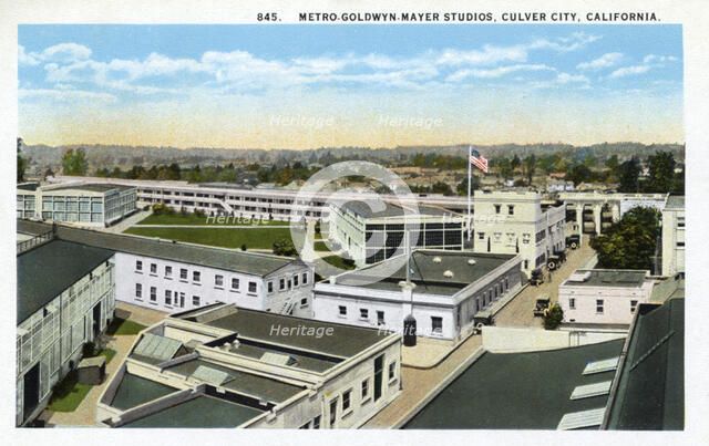 Merto-Goldwyn Mayer Studios, Culver City, California, USA, 1925. Artist: Unknown