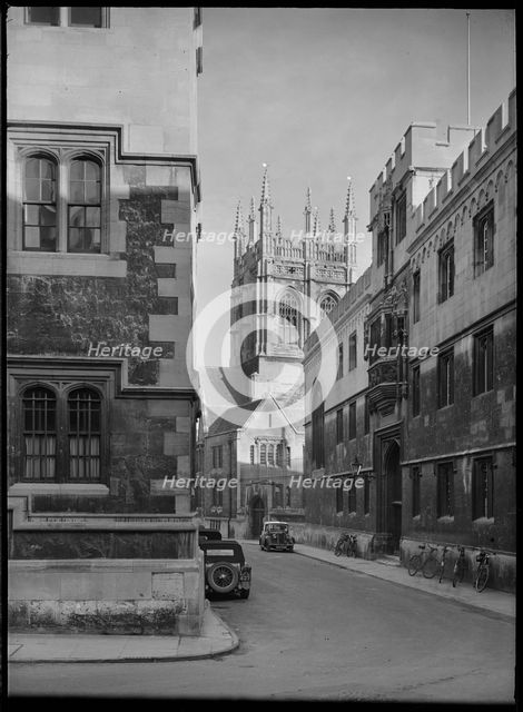 Merton Street, Oxford, Oxfordshire, 1945-1960. Creator: Margaret F Harker.