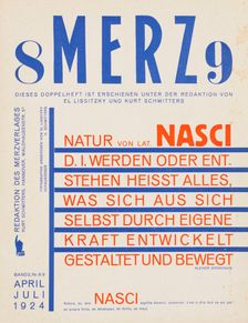 Merz 8-9. Nasci., 1924. Creator: Schwitters, Kurt (1887-1948)
