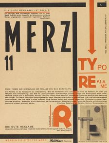 Merz 11. Typoreklame, 1924. Creator: Schwitters, Kurt (1887-1948)
