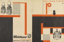 Merz 11 Pelican Ink advertisement, 1924. Creator: Schwitters, Kurt (1887-1948)