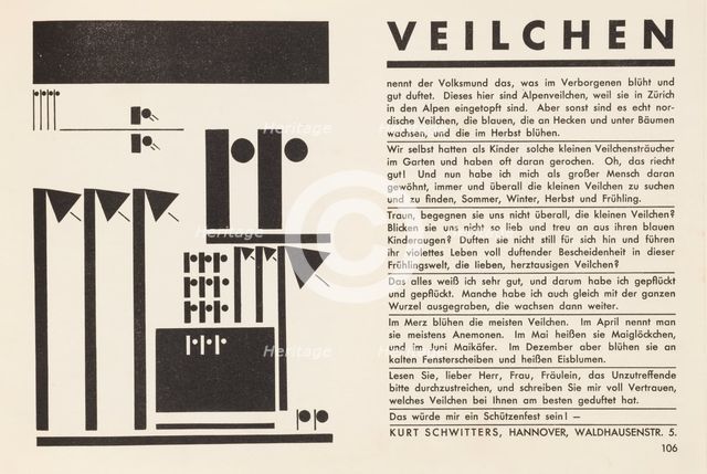 Merz 21, 1931. Creator: Schwitters, Kurt (1887-1948).