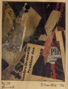 Merz 221, 1921. Creator: Schwitters, Kurt (1887-1948)