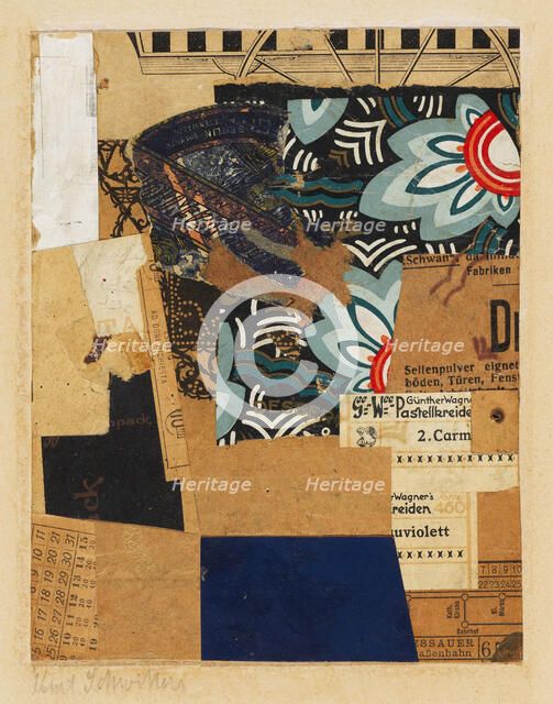 Merzbild , 1926-1928. Creator: Schwitters, Kurt (1887-1948).