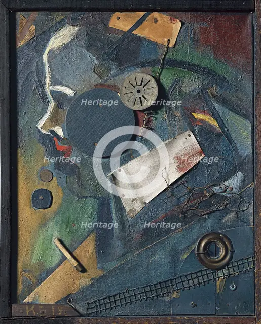 Merzbild 1A (The Psychiatrist), 1919. Artist: Schwitters, Kurt (1887-1948)
