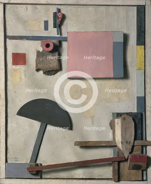 Merzbild Kijkduin, 1923. Artist: Schwitters, Kurt (1887-1948)