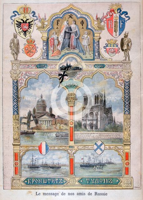 Message from our Russian friends, 1896. Creator: F Meaulle.