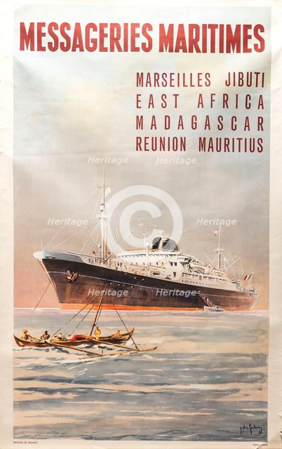 Messageries Maritimes, 1958. Creator: De Gachons, Jean (1871-1951).