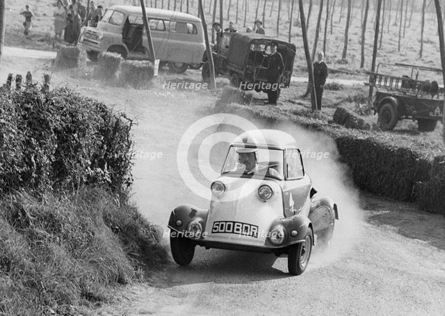 Messerschmitt, K.Piper at Bodiam hill climb 1961. Creator: Unknown.