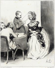 Messieurs, je viens offrir à votre journal..., 1844. Creator: Honore Daumier