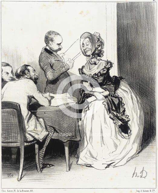 Messieurs, je viens offrir à votre journal..., 1844. Creator: Honore Daumier.