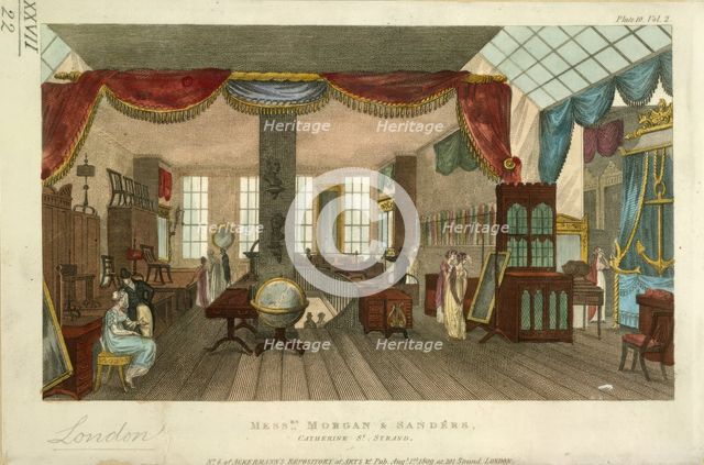 Messrs. Morgan and Sanders's, 1809.  Creator: Unknown.