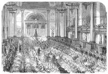 Messrs Cope's Christmas entertainment to their workpeople at St. George's Hall, Liverpool, 1864. Creator: Unknown