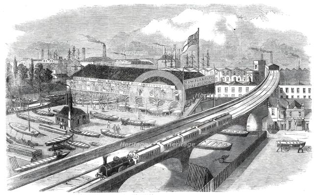 Messrs. Forrestt's Life-Boat Building Yard, Limehouse, 1860. Creator: Unknown.