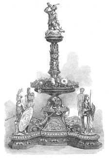 Mess-table ornament for officers of the 45th Regiment, 1871. Creator: Unknown