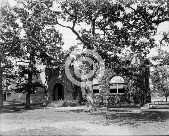 Mess Hall, M[ichigan] M[ilitary] A[cademy] , Orchard Lake, Michigan, The, between 1900 and 1906. Creator: Unknown.
