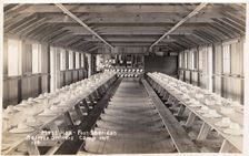 Mess hall, Fort Sheridan Reserve Officers Camp, Illinois, USA, 1917