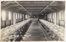 Mess hall, Fort Sheridan Reserve Officers Camp, Illinois, USA, 1917
