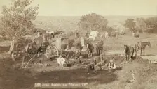 Mess scene on "round up", between 1887 and 1892. Creator: John C. H. Grabill