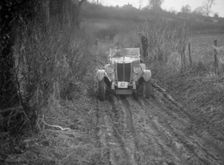 MG 18/80 of D Munro competing in the MG Car Club Trial, Kimble Lane, Chilterns, 1931. Artist: Bill Brunell