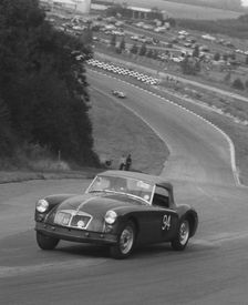 MG A, McCallum at Brands Hatch 24th September 1961. Creator: Unknown