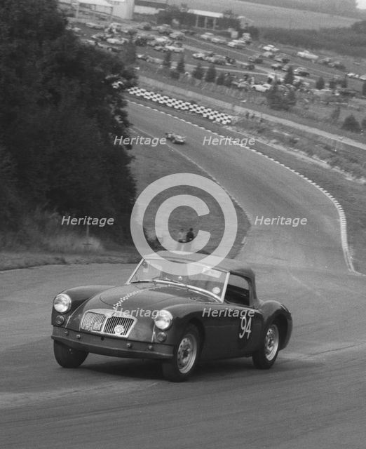 MG A, McCallum at Brands Hatch 24th September 1961. Creator: Unknown.