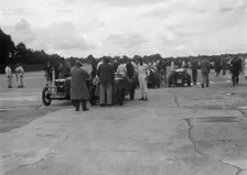 MG and Austin 7 at the LCC Relay GP, Brooklands, 25 July 1931. Artist: Bill Brunell