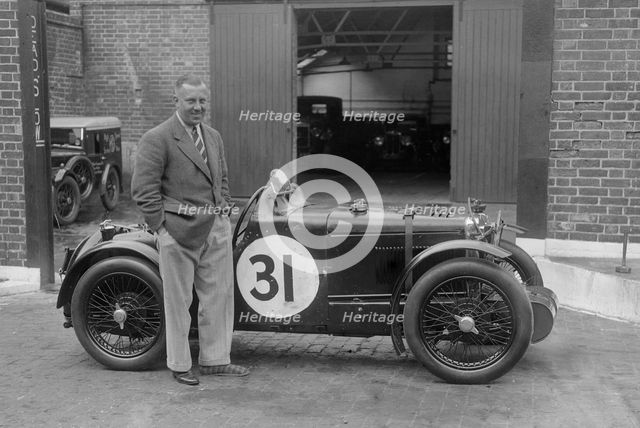 MG C type Midget of Cyril Paul at the RAC TT Race, Ards Circuit, Belfast, 1932. Artist: Bill Brunell.
