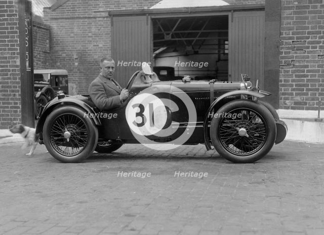 MG C type Midget of Cyril Paul at the RAC TT Race, Ards Circuit, Belfast, 1932. Artist: Bill Brunell.