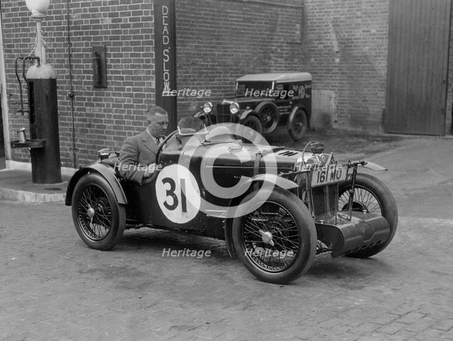 MG C type Midget of Cyril Paul at the RAC TT Race, Ards Circuit, Belfast, 1932. Artist: Bill Brunell.