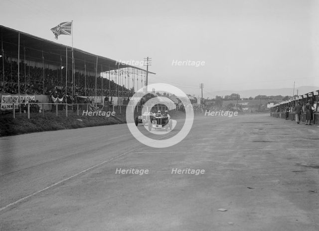 MG C type Midget of Cyril Paul and Riley of Edgar Maclure, RAC TT Race, Ards Circuit, Belfast, 1932. Artist: Bill Brunell.