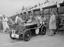 MG C type Midget of Cyril Paul in the pits at the RAC TT Race, Ards Circuit, Belfast, 1932. Artist: Bill Brunell