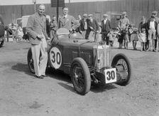 MG C type Midget of Frank Stanley Barnes at the RAC TT Race, Ards Circuit, Belfast, 1932. Artist: Bill Brunell
