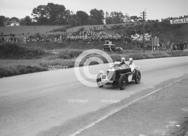 MG C type Midget of Goldie Gardner competing in the RAC TT Race, Ards Circuit, Belfast, 1932. Artist: Bill Brunell.