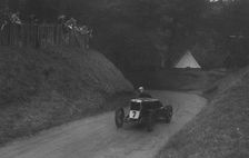 MG C type of Barbara Skinner competing in the Shelsley Walsh Hillclimb, Worcestershire, 1935. Artist: Bill Brunell