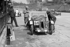 MG C type of FM Montgomery and R Hebeler at the JCC Double Twelve race, Brooklands, 8/9 May 1931. Artist: Bill Brunell
