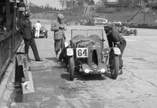 MG C type of FM Montgomery and R Hebeler at the JCC Double Twelve race, Brooklands, 8/9 May 1931. Artist: Bill Brunell