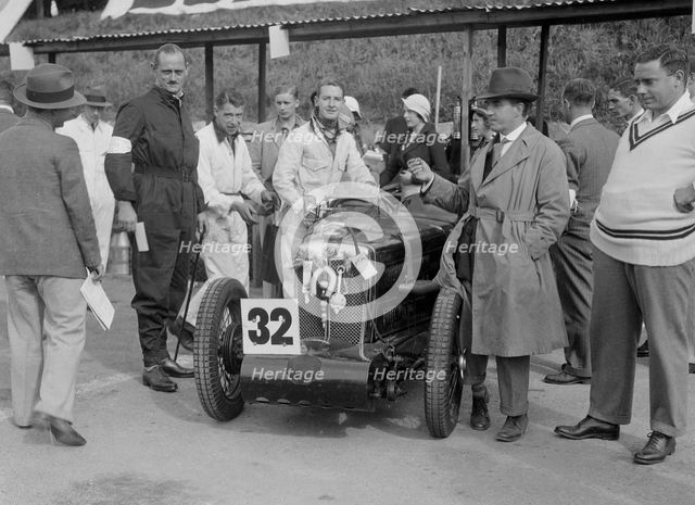 MG C type of Goldie Gardner at the RAC TT Race, Ards Circuit, Belfast, 1932. Artist: Bill Brunell.