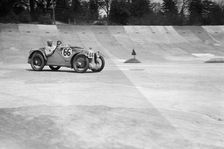 MG C type of HC Hamilton and SV Holbrook at the JCC Double Twelve race, Brooklands, 8/9 May 1931. Artist: Bill Brunell