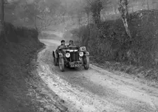 MG C-type of HS Linfield competing in the Inter-Varsity Trial, 1930s. Artist: Bill Brunell